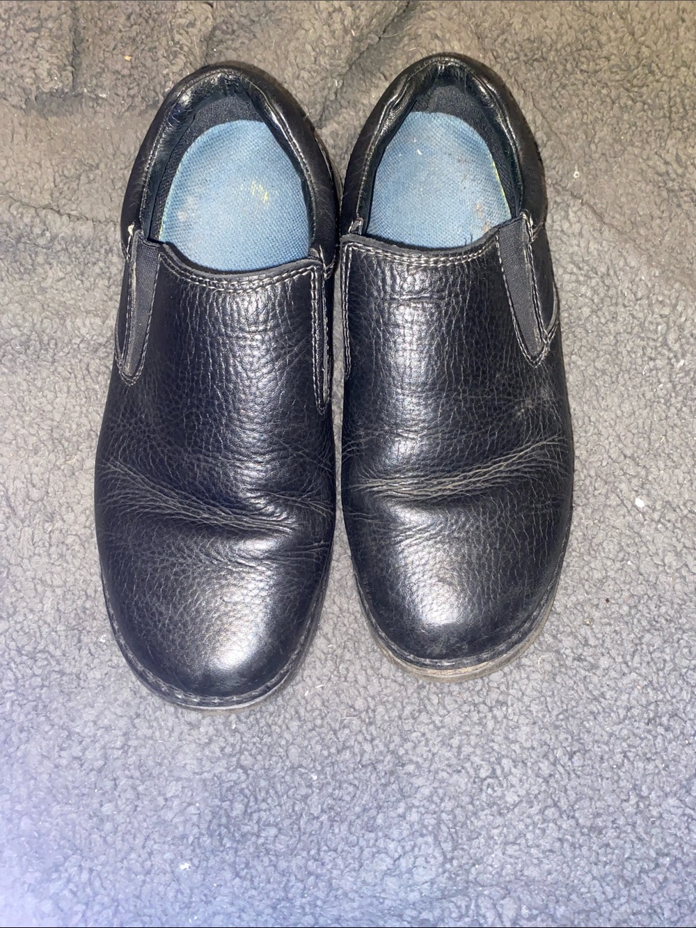 Hush Puppies Zero G Men's Black Leather Slip-On Loafers